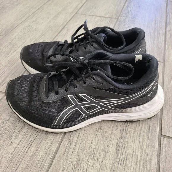 ASICS Amplica running shoes black white womens size 8.5 wide - Picture 5 of 14